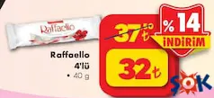 RAFFAELLO 4'LÜ ÇİKOLATA 40 G RAFFAELLO 4'LÜ ÇİKOLATA 40 G
